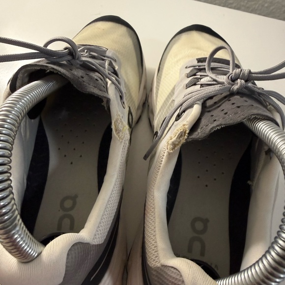 On Running Gray and Black Athletic Shoes - Picture 7 of 9